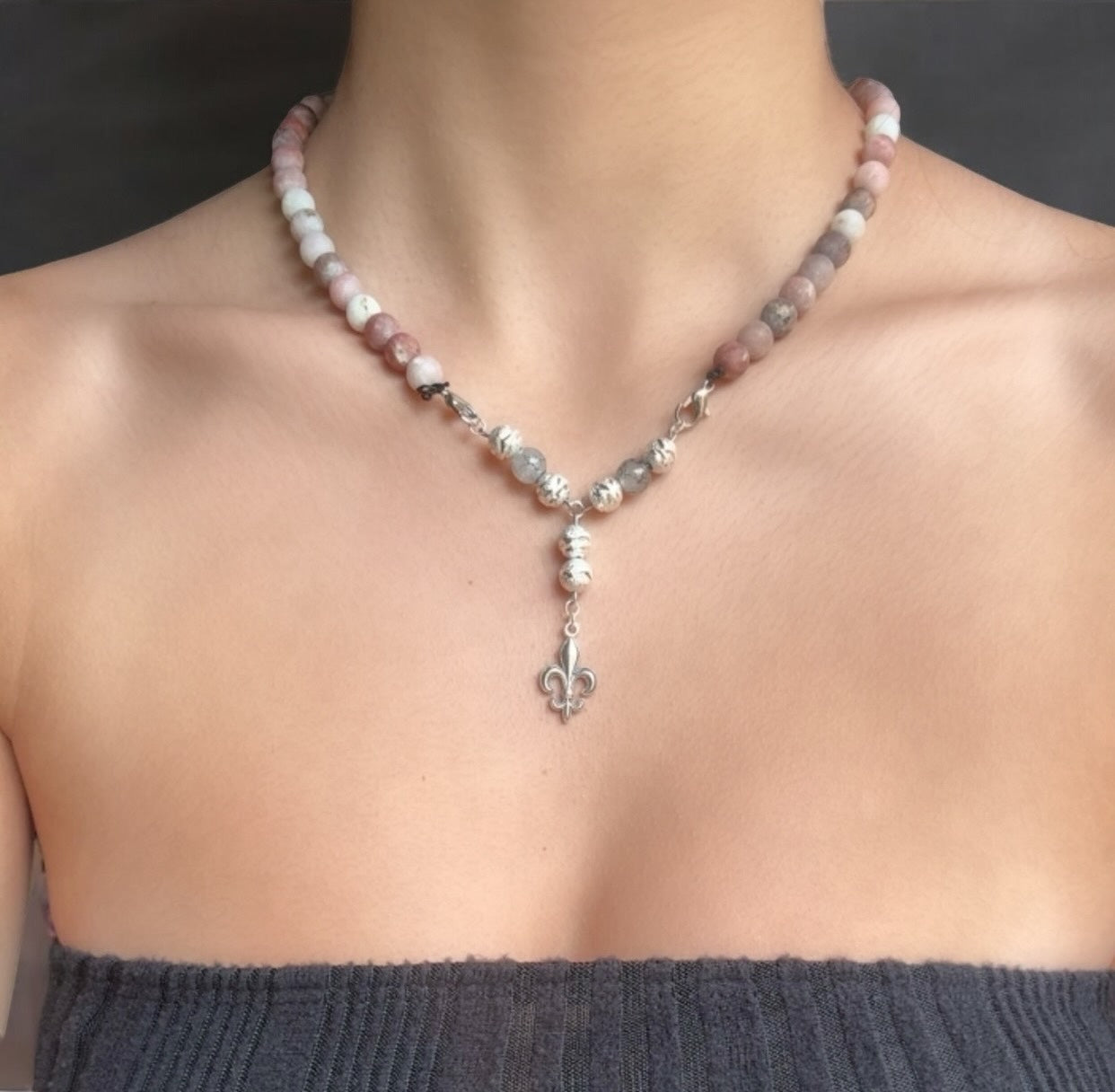 Pink Jasper Necklace