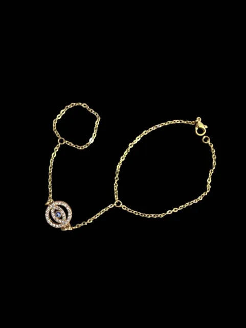 Gold All Seeing Eye Hand Chain