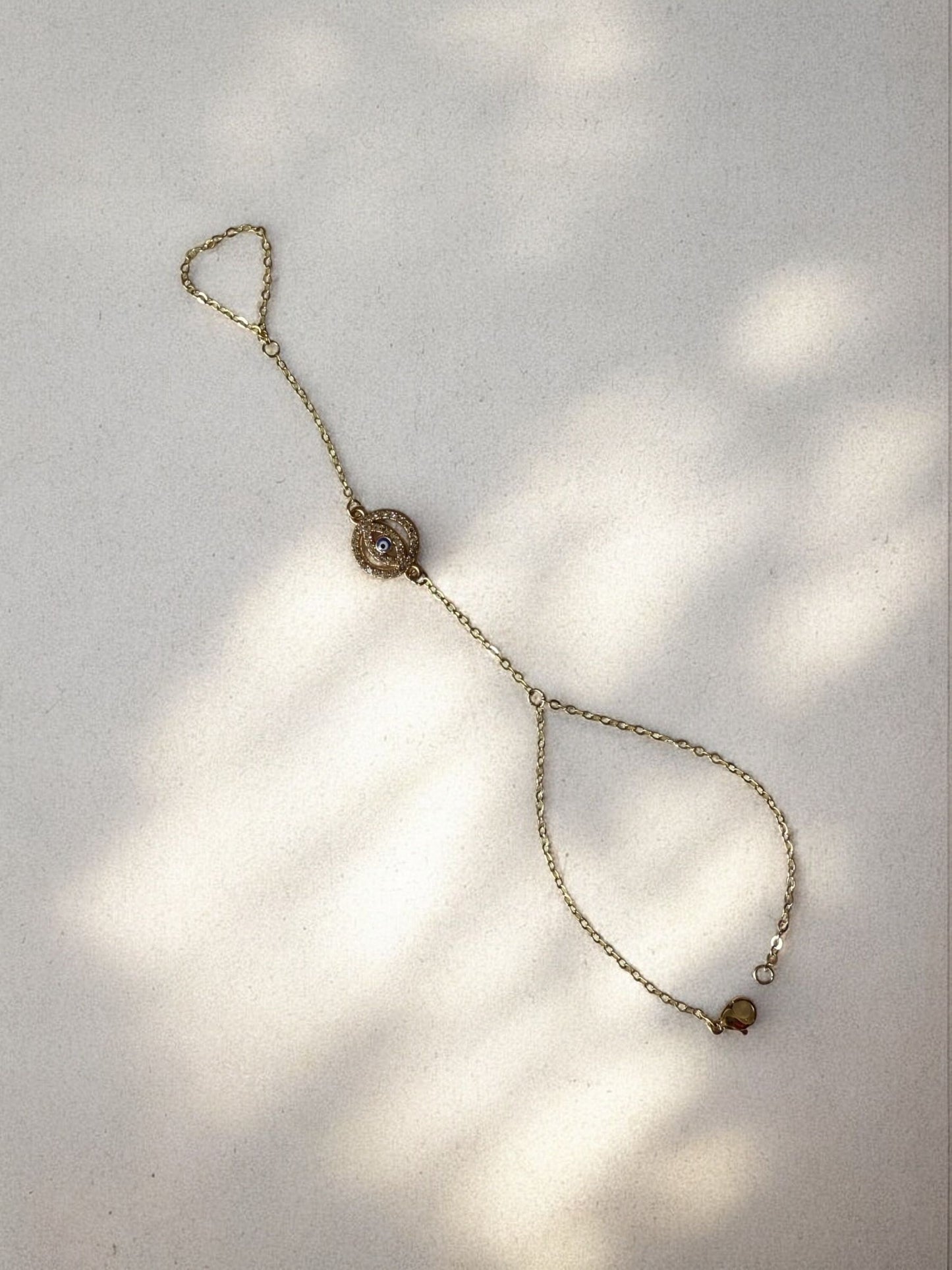 Gold All Seeing Eye Hand Chain